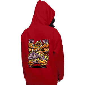Daily_Deal_Shirts Pullover Hoodies, Unisex / Small / Red Mechanical Madman