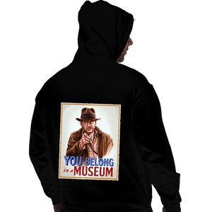 Daily_Deal_Shirts Pullover Hoodies, Unisex / Small / Black You Belong In A Museum