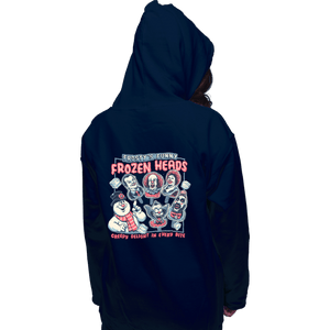 Daily_Deal_Shirts Pullover Hoodies, Unisex / Small / Navy Frozen Heads