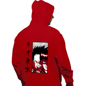 Shirts Pullover Hoodies, Unisex / Small / Red Neo Tokyo