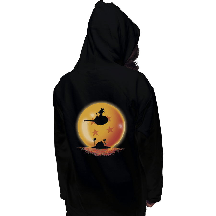 Shirts Zippered Hoodies, Unisex / Small / Black Goku on Sunset