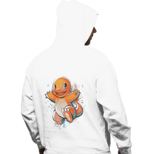 Load image into Gallery viewer, Shirts Pullover Hoodies, Unisex / Small / White Fire Ink
