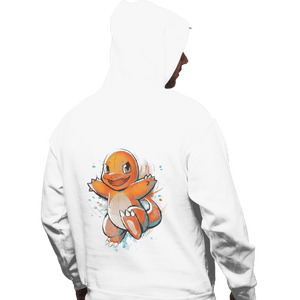 Shirts Pullover Hoodies, Unisex / Small / White Fire Ink