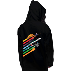 Shirts Pullover Hoodies, Unisex / Small / Black Spirited Streaks