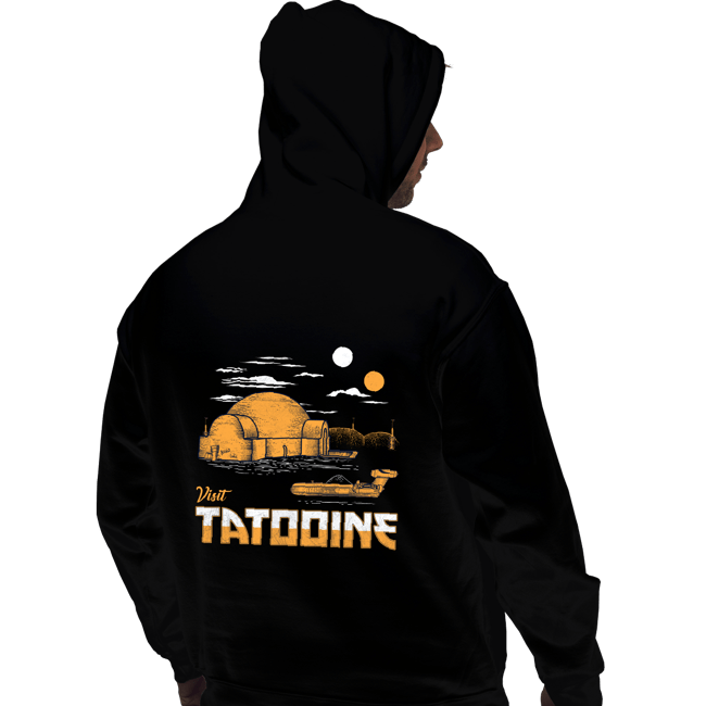 Shirts Pullover Hoodies, Unisex / Small / Black Vintage Visit Tatooine