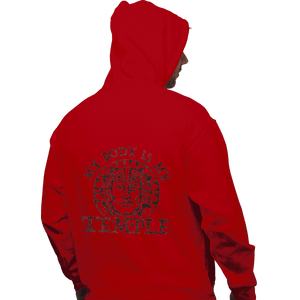 Shirts Zippered Hoodies, Unisex / Small / Red My Body Is A Hidden Temple