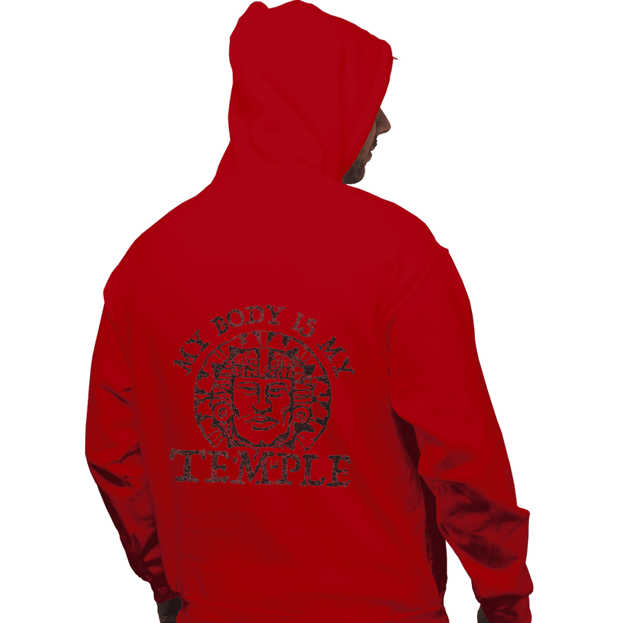 Shirts Zippered Hoodies, Unisex / Small / Red My Body Is A Hidden Temple