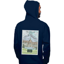 Load image into Gallery viewer, Shirts Pullover Hoodies, Unisex / Small / Navy Stay at the Overlook Hotel
