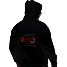 Load image into Gallery viewer, Shirts Pullover Hoodies, Unisex / Small / Black Neon Biker
