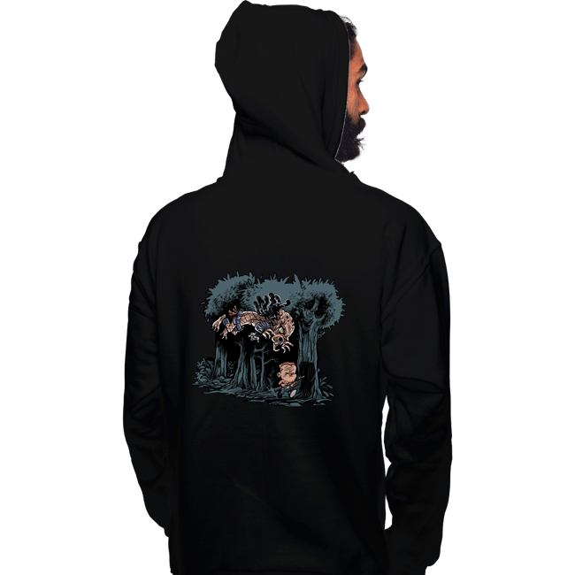 Daily_Deal_Shirts Pullover Hoodies, Unisex / Small / Black Arnie And Predator
