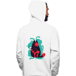 Shirts Pullover Hoodies, Unisex / Small / White Cat Shapes