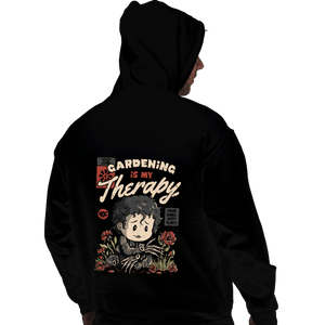 Daily_Deal_Shirts Pullover Hoodies, Unisex / Small / Black Gardening Is My Therapy