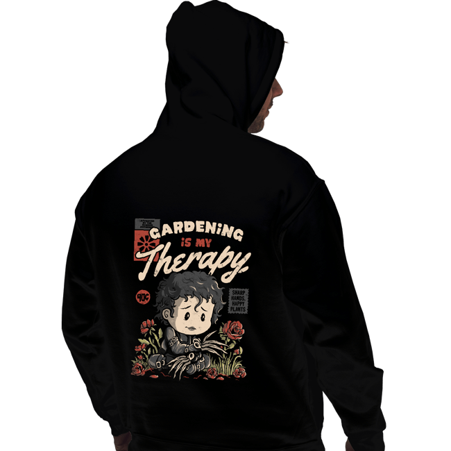 Daily_Deal_Shirts Pullover Hoodies, Unisex / Small / Black Gardening Is My Therapy