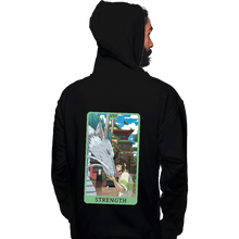 Load image into Gallery viewer, Daily_Deal_Shirts Pullover Hoodies, Unisex / Small / Black Tarot Ghibli Strength
