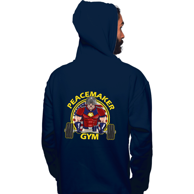 Daily_Deal_Shirts Pullover Hoodies, Unisex / Small / Navy Eagly Gym