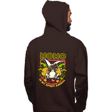 Load image into Gallery viewer, Daily_Deal_Shirts Pullover Hoodies, Unisex / Small / Dark Chocolate Momo Is My Spirit Animal
