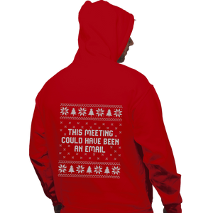 Daily_Deal_Shirts Pullover Hoodies, Unisex / Small / Red Email Meeting Sweater