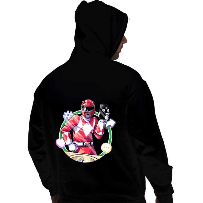 Daily_Deal_Shirts Pullover Hoodies, Unisex / Small / Black Red Ranger Dance