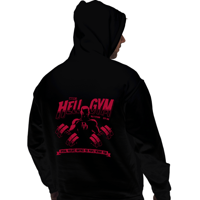Daily_Deal_Shirts Pullover Hoodies, Unisex / Small / Black Hell Gym