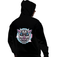Load image into Gallery viewer, Shirts Pullover Hoodies, Unisex / Small / Black Boar Oni Mask
