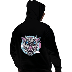 Shirts Pullover Hoodies, Unisex / Small / Black Boar Oni Mask