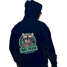 Load image into Gallery viewer, Shirts Pullover Hoodies, Unisex / Small / Navy 100% Trash
