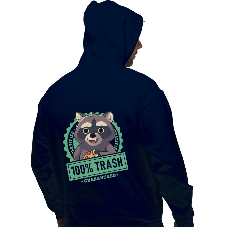 Shirts Pullover Hoodies, Unisex / Small / Navy 100% Trash