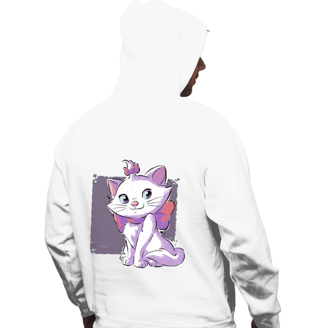 Daily_Deal_Shirts Pullover Hoodies, Unisex / Small / White Vain Cat