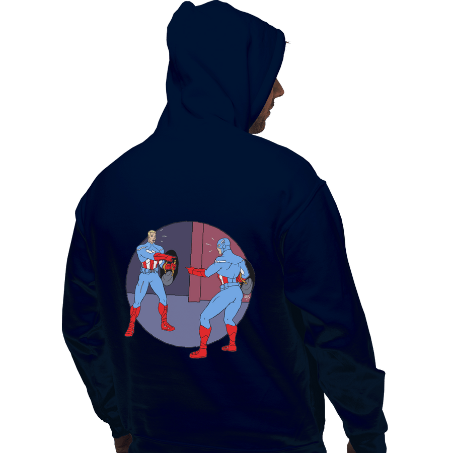 Shirts Zippered Hoodies, Unisex / Small / Navy Captain Americas