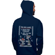 Load image into Gallery viewer, Shirts Pullover Hoodies, Unisex / Small / Navy Christmas List
