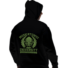 Load image into Gallery viewer, Shirts Zippered Hoodies, Unisex / Small / Black Miskatonic University
