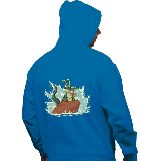 Secret_Shirts Pullover Hoodies, Unisex / Small / Sapphire The Little Alligator