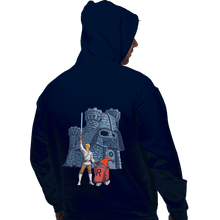 Load image into Gallery viewer, Daily_Deal_Shirts Pullover Hoodies, Unisex / Small / Navy Darthskull Castle
