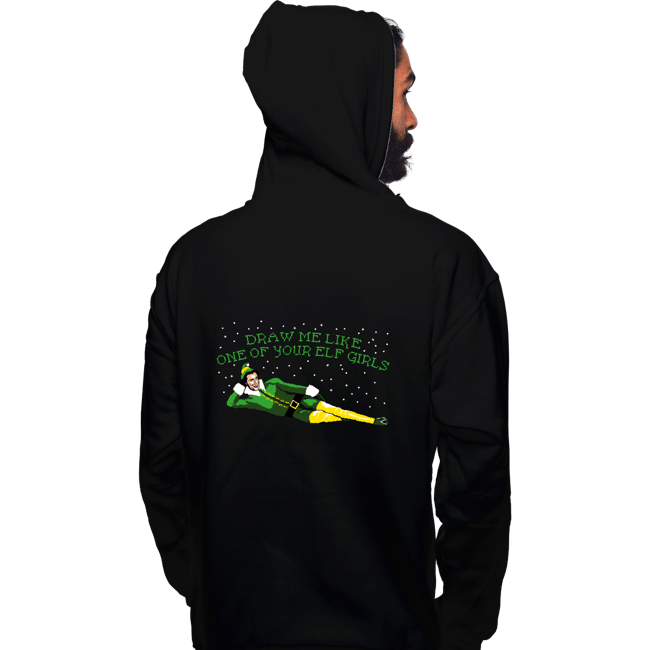Daily_Deal_Shirts Pullover Hoodies, Unisex / Small / Black Elf Girls