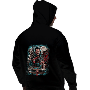Daily_Deal_Shirts Pullover Hoodies, Unisex / Small / Black Kicking The Devil