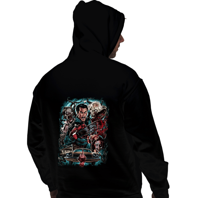 Daily_Deal_Shirts Pullover Hoodies, Unisex / Small / Black Kicking The Devil