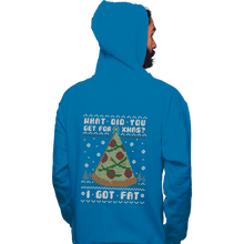 Load image into Gallery viewer, Shirts Pullover Hoodies, Unisex / Small / Sapphire Fatty Christmas
