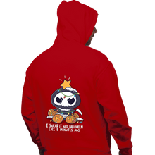 Load image into Gallery viewer, Secret_Shirts Pullover Hoodies, Unisex / Small / Red Christmas Reaper
