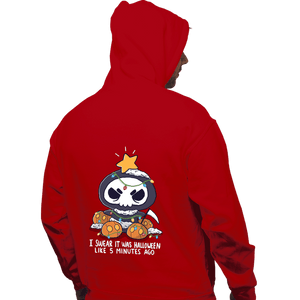Secret_Shirts Pullover Hoodies, Unisex / Small / Red Christmas Reaper