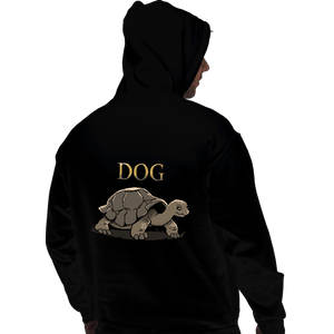 Daily_Deal_Shirts Pullover Hoodies, Unisex / Small / Black Dog Ahead