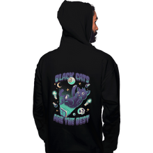 Load image into Gallery viewer, Shirts Pullover Hoodies, Unisex / Small / Black Black Cats Are The Best
