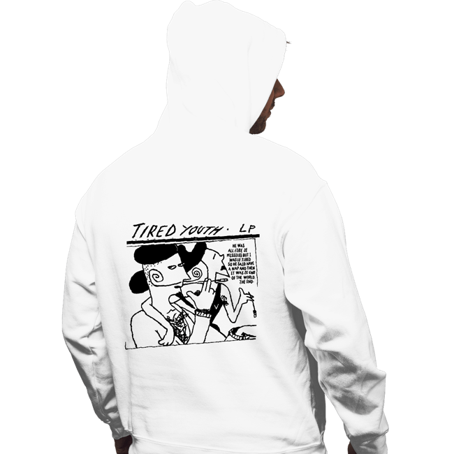Shirts Pullover Hoodies, Unisex / Small / White Tired Youth