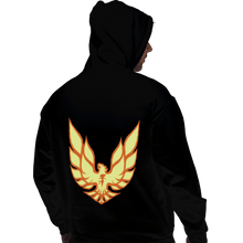 Load image into Gallery viewer, Shirts Pullover Hoodies, Unisex / Small / Black Dark Phoenix Firebird
