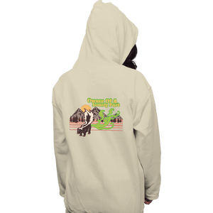 Daily_Deal_Shirts Pullover Hoodies, Unisex / Small / Sand Lonely Skunk