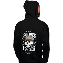 Load image into Gallery viewer, Shirts Pullover Hoodies, Unisex / Small / Black Soldier Forever
