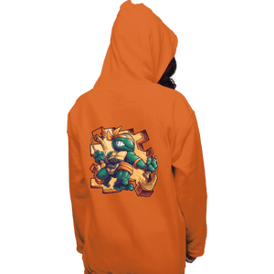 Daily_Deal_Shirts Pullover Hoodies, Unisex / Small / Orange Toy Mike