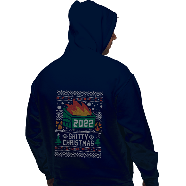 Secret_Shirts Pullover Hoodies, Unisex / Small / Navy Ugly Shitty Christmas Sweater