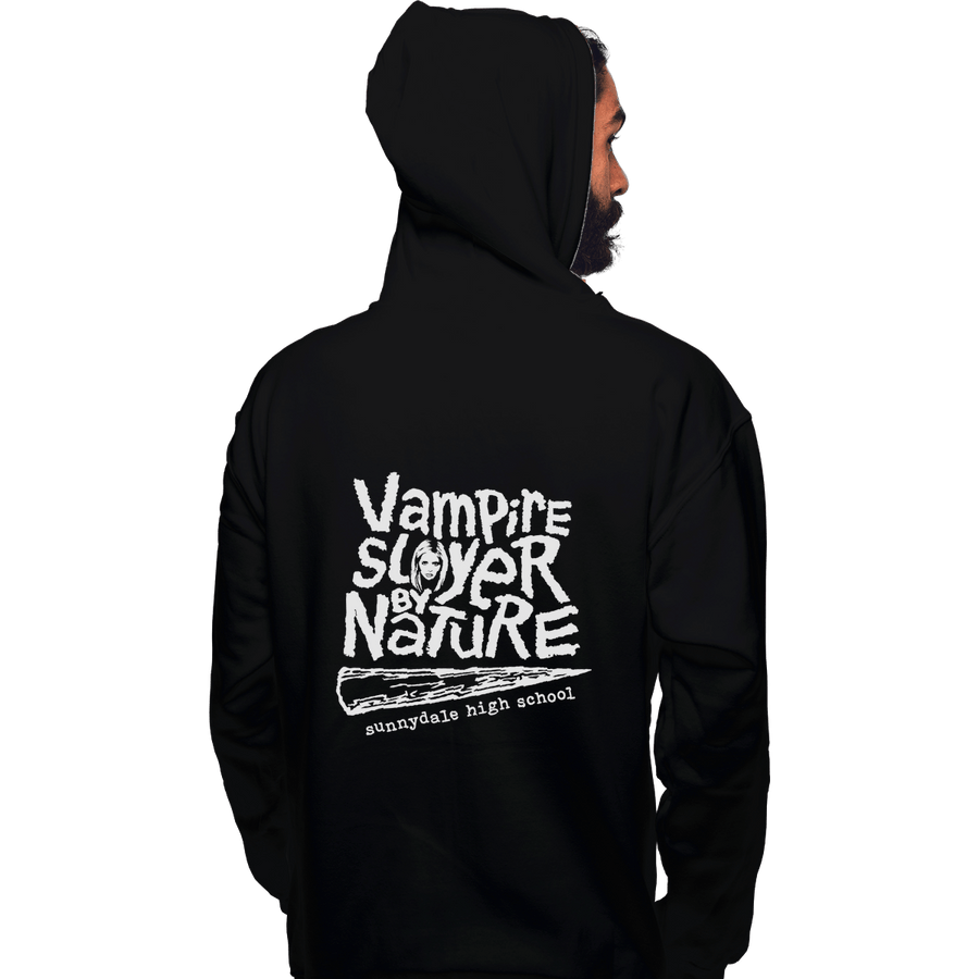 Shirts Zippered Hoodies, Unisex / Small / Black Vampire Slayer By Nature