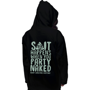 Shirts Pullover Hoodies, Unisex / Small / Black Shit Happens
