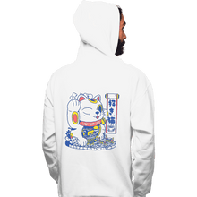 Load image into Gallery viewer, Shirts Pullover Hoodies, Unisex / Small / White Lucky Cat Coffee Shop

